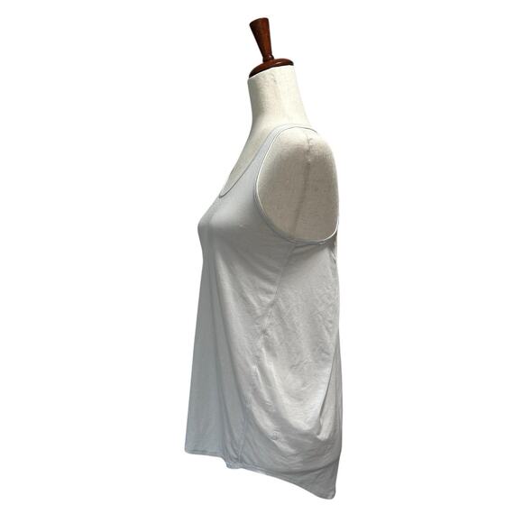 Lululemon Essential Tank Pleated XS / Small Vapour Silver Gray Jersey Racerback - Picture 4 of 11
